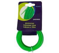 Dapetz ® Green Round Strimmer Line Wire for Grass Trimmers and Brushcutters, Professional Grade Nylon, 15 Meter 1.6mm, Battery Powered Trimmers for Cutting Garden Grass and Mowing Home Lawns