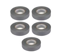 Dapetz Grey Electrical Tape, 18mm X 33M, Strong Self-Adhesive Pvc Insulation Tape For Insulating 5 Roll