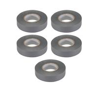 Dapetz ® Grey Electrical Tape, 18mm x 33m, Strong Self-Adhesive PVC Insulation Tape for Insulating, Repairing and Protecting Electrical Wires, 5 Roll
