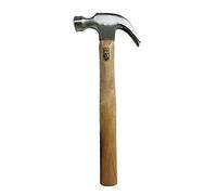 Dapetz ® Hardwood Claw Hammer - 16Oz (454G) Strong Forged Steel Nail Pulling DIY. Forged Steel Polished Head and Hardwood Shaft Also Polished Striking Face