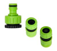 Dapetz Hose Tap Connector Fitting Set 1/2" & 3/4" Garden Hose Pipe Adaptor With Water Stop Connector