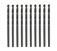 Dapetz ® Hss Metric Jobber Drill Bits 10 Pack 4.8mm Metal Steel Plastic Wood DIY Standard: DIN338RN Finish: Black oxide, dry rust resistant coating Material: HSS - 4356