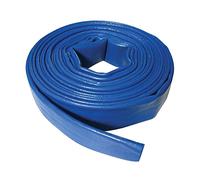 Dapetz ® Lay Flat Discharge Hose Pipe Compatible with Submersible Pump Flexible Water Hose Pipe PVC Water Pipe Pump Irrigation with Clip for Pond Hot Tub 10M X 40mm