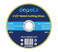 Dapetz ® Metal Cutting Discs 115mm Stainless Steel For Angle Grinder 115 x 1 x 22.2mm High Performance Grinder Discs With 22.2mm Bore For Precise Cutting & Smooth Grinding 1PC