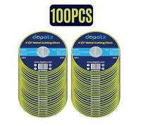 Dapetz ® 100 Pieces Metal Cutting Discs 115mm Slitting Discs Ultra Thin for Angle Grinder Fast & Precise Cutting of Steel, Iron, Plastic, and Grinding