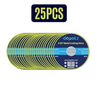 Dapetz ® 4.5" Ultra-Thin Metal Cutting Discs (115mm) for Angle Grinding - Ideal for Ferrous Metals, Plastic, and More - 25 Pieces