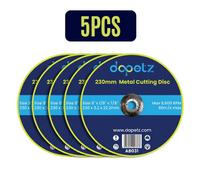 Dapetz Metal Cutting Discs 230mm Angle Grinder 230 X 3.2 X 22.2mm Grinder Discs With 22.2mm Bore For Precise Cutting 5Pcs
