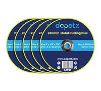 Dapetz ® Metal Cutting Discs 230mm Stainless Steel For Angle Grinder 230 x 3.2 x 22.2mm High Performance Grinder Discs With 22.2mm Bore For Precise Cutting & Smooth Grinding 10PCS