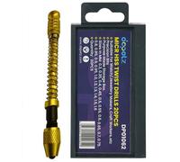 Dapetz Mini Hand Drill Set With 20Pcs Hss Twist Bits (0.3-1.6mm) Archimedes Spiral Pin Vise