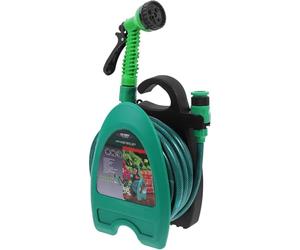 Dapetz ® Mini Hose Pipe Reel with 10M / 32 Feet Water Spray Gun 7 in 1 Adjustable Nozzle Garden Hose Compact & Portable Watering for Garden, Cars, Balconies & Outdoor Use