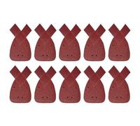 Dapetz ® 120 Grit Mouse Detail Sander Sanding Sheet, 4 Holes Sand Paper Pad, Hook and Loop Sandpaper, Ideal for Wood/Paint, 140mm, Pack of 10