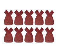Dapetz ® Mouse Sanding Pads 4 Holes Hook and Loop Palm Sander Sandpaper Mouse Sanding Sheets Assorted Grits 60 Compatible with 140mm Black and Decker Detail Hand Sander -10Pcs