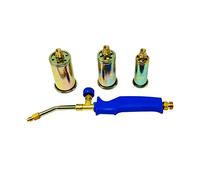 Dapetz ® Propane Butane Gas Torch Hose Regulator Blow Roofers Plumbers Kit with 3 Replaceable Nozzles 25, 35 & 50mm Ideal for Plumbing, Brazing, Soldering