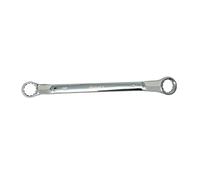 Dapetz ® Offset Double Ring Spanner 16mm x 17mm Metric Box End Wrench 75-Degree Offset, 12-Point, Chrome Vanadium Steel Deep Spanner