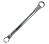 Dapetz ® Offset Double Ring Spanner 24mm x 27mm Metric Box End Wrench 75-Degree Offset, 12-Point, Chrome Vanadium Steel Deep Spanner