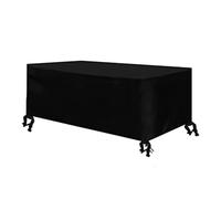 Dapetz ® Outdoor Garden Furniture Cover for outside (315L x 160W x 74H)cm, Patio Garden Lounge Chair Cover with Air Vent Water Repellent, Windproof, Anti-UV, 420D Oxford Fabric, Rectangular Black