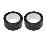Dapetz Pack Of 2 Black Electrical Tape Waterproof Heat Resistant Tape 50mm X 33M Strong Adhesive, Pvc Insulation Tape