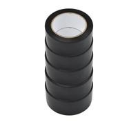 Dapetz Pack Of 5 Black Electrical Tape Waterproof Heat Resistant Tape 50mm X 33M Strong Adhesive, Pvc Insulation Tape