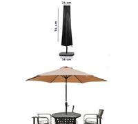 Dapetz Parasol Cover Water Repellent 280X30X81/46Cm, Cantilever Parasol Protective Cover Fit 1 - 3M Large Umbrella Uv-Anti 420D