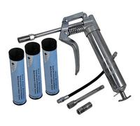Dapetz Pistol Grip Grease Gun Set With 3 Cartridges For 3Oz Cartridge Or Bulk Grease Chassis & Universal Joint