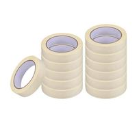 Dapetz Premium Masking Tape 12 Rolls (19mm X 35M) White Masking Tape Painting Tape For Painters, Decorators Professional Diy Use