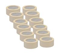 Dapetz ® Premium Masking Tape 12 Rolls (50mm x 50m) White Masking Tape Painting Tape for Painters, Decorators Professional DIY Use Painting Office Home Crafts and More