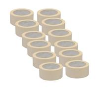 Dapetz Premium Masking Tape 12 Rolls (50mm X 50M) White Masking Tape Painting Tape For Painters, Decorators Professional Diy Use