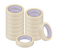 Dapetz Premium Masking Tape 20 Rolls (19mm X 35M) White Masking Tape Painting Tape For Painters, Decorators Professional Diy Use