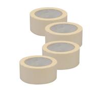 Dapetz Premium Masking Tape 4 Rolls (50mm X 50M) White Masking Tape Painting Tape For Painters Decorators Professional & Diy Use