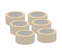 Dapetz Premium Masking Tape 6 Rolls (50mm X 50M) White Masking Tape Painting Tape For Painters Decorators Professional & Diy Use