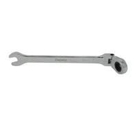 Dapetz® Flexible Head Ratchet Metric Spanner 8mm - Open End & Ring, Mirror Polished, Raised Panel, Chrome Vanadium Steel Combination Wrench, Professional Mechanics Tool