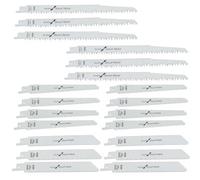 Dapetz Reciprocating Saw Blades Carbide Steel Replacement Saw Blade Kit For Tree Pruning, Wood, Metal & Plastic, 5,6,18 Tpi 20Pcs