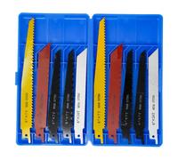 Dapetz Reciprocating Saw Blades Set 10 Pcs, Sabre Saw Blades For Wood Metal Cutting, Compatible With All Reciprocating Saw 6" - 8"