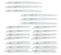 Dapetz ® Reciprocating Saw Blades Set, 5/6/18 TPI Wood & Metal Cutting Blades Universal Shank Blades Compatible With Bosch, DeWalt & Makita Saws 20PCS