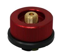 Dapetz ® Red Gas Adapter Camping Stove Adapter Camping Nozzle Convert Adapter Connector Gas Conversion Head Adapter For Butane Cainster to Clip On Gas Cartridge Piston Adapter