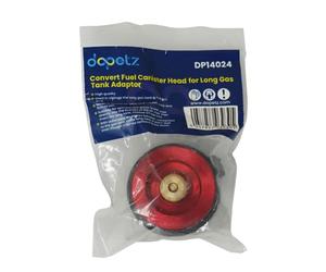 Dapetz ® Red Gas Adapter Camping Stove Camping Nozzle Convert Connector Gas Conversion Head Adapter For Butane Cainster to Clip On Gas Cartridge Piston