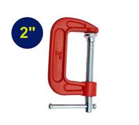 Dapetz Red Mini G Clamp 2 Inch 50mm Capacity Cast Iron C Clamp Professional Corrosion Resistant For Woodworking Carpentry Metal