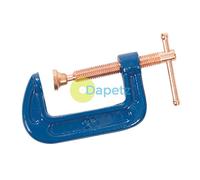 Dapetz ® Red Mini G Clamp 2 Inch 50mm Capacity G-Clamps - Industrial Strength C Clamp Cast Iron Frame Professional Strong Corrosion Resistant for Metal Building Woodworking Carpentry