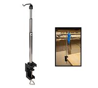 Dapetz ® Rotary Tool Telescopic Hanging Stand 550mm Flexi Shaft Holder Tidy Desk Edge Clamp Rotating Hook Rotating Hanging Hook & Holes for Permanent Fixing