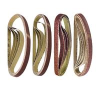 Dapetz ® Sanding Belt 10x330mm, 40 60 80 120 Mixed Grit for Grinding, Sharpening, Derusting, Precise Sanding on Metal and Wood, Compatible with Makita, Bosch, Dewalt Belt Sanders 20pcs