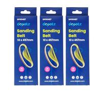 Dapetz ® Sanding Belts 13mm x 457mm, 15 Pieces Sander Belts 120 Grit Aluminum Oxide for Black+Decker Belt Sander, Ideal for Grinding, Sharpening, and Dedusting Wood, Paint, Varnish