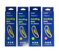 Dapetz Sanding Belts 13X457mm 40/60/80/120 Grit 20Pcs For Grinding Sharpening Derusting Compatible With Black Decker Belt Sanders