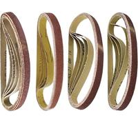 Dapetz ® Sanding Belt 13x457mm, 40/60/80/120 Grit for Grinding, Sharpening, Derusting, Precise Sanding on Metal and Wood, Compatible with Makita, Bosch, Dewalt Belt Sanders 20pcs