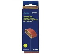 Dapetz ® Sanding Belts 40mm x 305mm Belt Sander 40 Grit Abrasive Aluminum Oxide for Grinding, Sharpening Derusting Wood, Paint, Metal, Plastics Bosch 5PCS