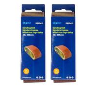 Dapetz ® Sanding Belts 40mm x 305mm Belt Sander 80 Grit Abrasive Aluminum Oxide for Grinding, Sharpening Derusting Wood, Paint, Metal, Plastics Bosch, Black Decker & Makita 10PCS