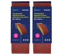 Dapetz Sanding Belts 60 X 400mm Aluminium Oxide Abrasive Fabric 120 Grit Compatible For Bosch Sander Grinding Polishing 10X