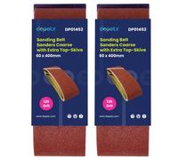 Dapetz ® Sanding Belts 60 x 400mm Aluminium Oxide Abrasive Fabric 120 Grit Fit Bosch Sander Grinding Polishing Sharpening Derusting Paint Varnish 10PCS