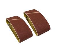 Dapetz ® Sanding Belts 60 x 400mm Aluminium Oxide Abrasive Fabric 60 Grit for Power Belt Sander Grinding Polishing Sharpening Derusting Paint Varnish 10PCS