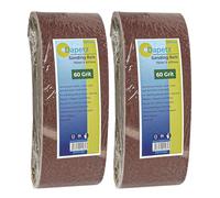Dapetz ® Sanding Belts 75mm X 457mm 60 Grit Aluminium Oxide Power Tool Sander Sanding Belt for Belt Sander, polishing Metal, Wood -10X