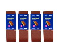 Dapetz ® Sanding Belts 75mm x 533mm Belt Sander 80 Grit Abrasive Aluminum Oxide for Grinding, Sharpening Derusting Wood, Paint, Metal, Plastics Bosch, Black Decker & Makita 20PCS